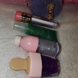 Letter keychain with homemade lipgloss